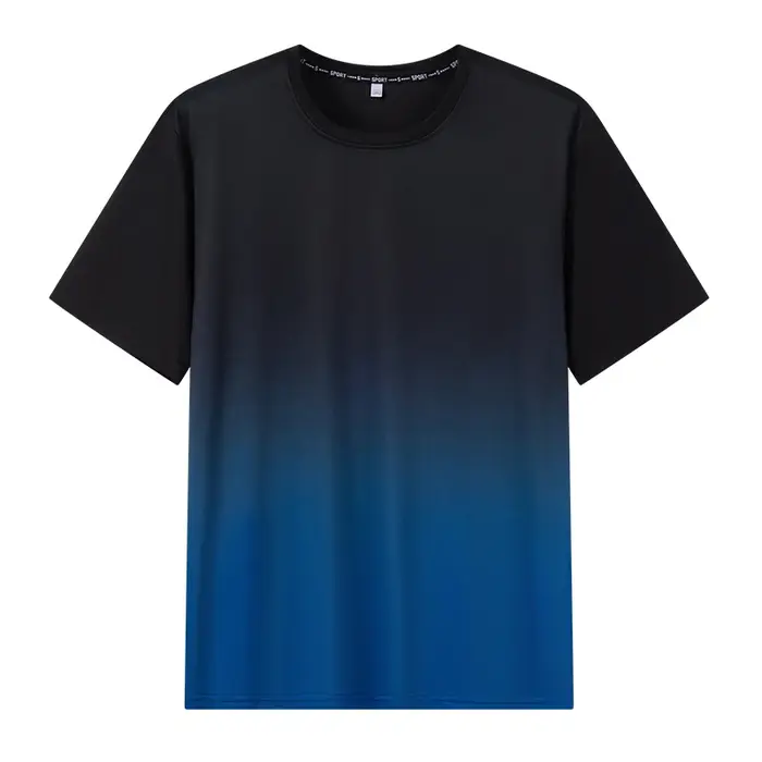 T-shirt homme grande taille 1XL-7XL manches courtes hauts printemps été dégradé t-shirts séchage rap
