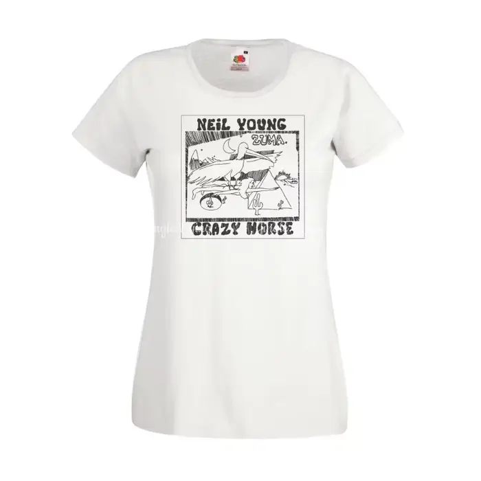 Neil Young Crazy Horse Zuma T-shirt pur coton respirant et confortable