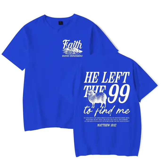 T-shirt à base de foi pour hommes et femmes