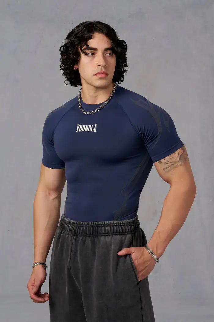 T-shirt ajusté pour homme, été américain, nouveau, pour le sport, la course à pied, l'entraînement, 