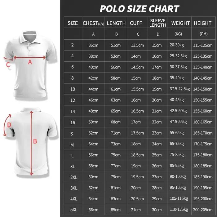 Polo de golf à manches courtes pour hommes et femmes
