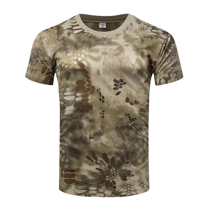 CamSolomon-T-shirt à manches courtes et col rond 3D pour hommes