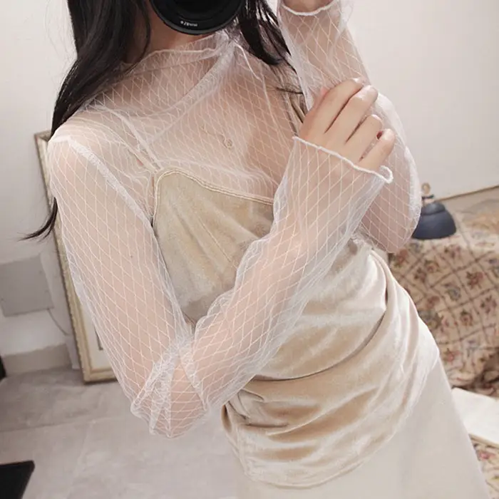 T-shirt en dentelle élégant pour femmes