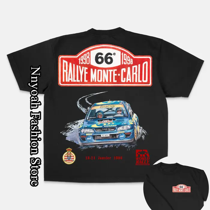 T-Shirt de Rallye Monte-Carlo pour Homme et Femme