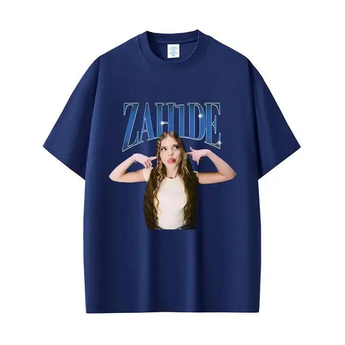 Chanteur Zahide imprimé graphique T-shirts hommes femmes mode décontracté coton à manches courtes