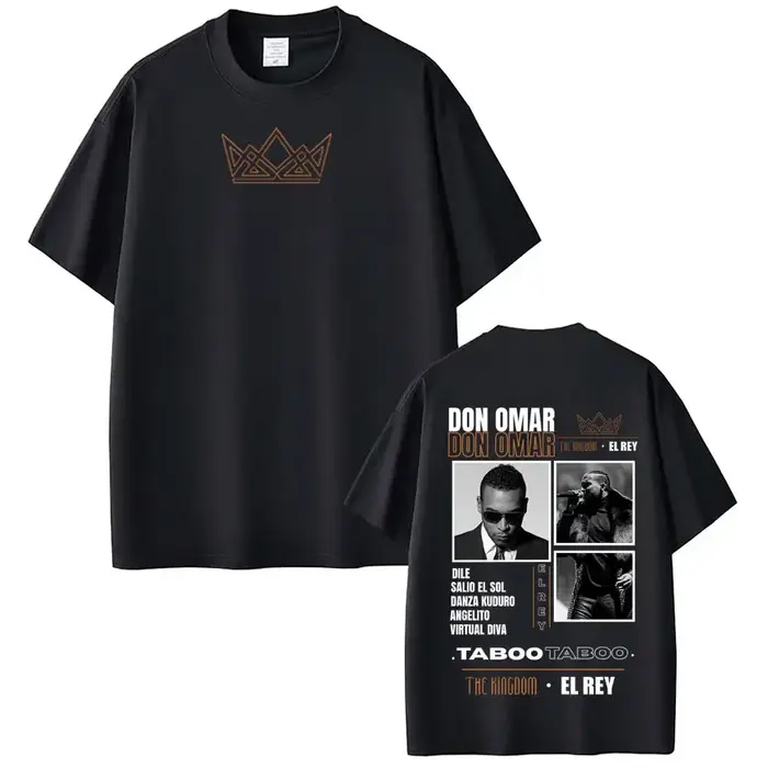 T-shirts imprimés album du rappeur Don Omar pour hommes et femmes, T-shirts tendance à manches court
