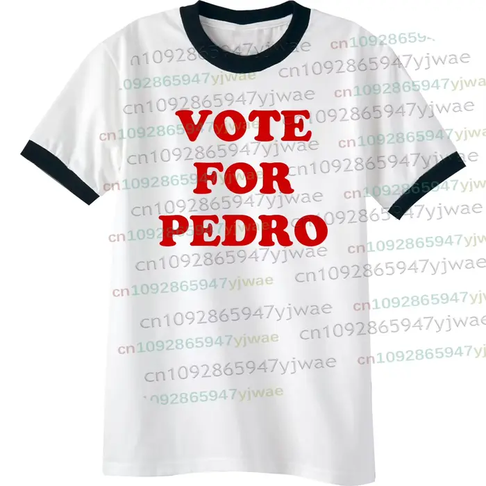 T-shirt Homme Y2K 2026 Napoleon Dynamite Vote For Pedro – Nouvelle Collection Été Tendance Streetwea