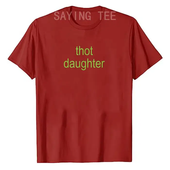 T-Shirt à Manches Courtes avec Lettres Humoristiques Imprimées