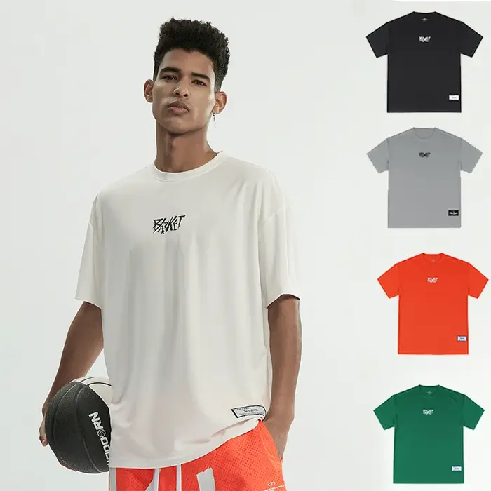 T-shirt à Manches Courtes et Col Rond pour Homme