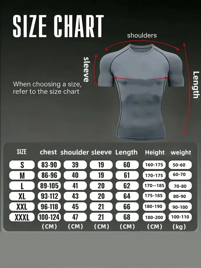 T-shirts de compression graphiques pour hommes