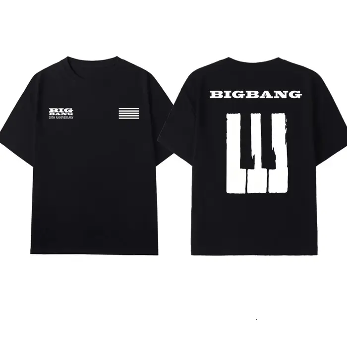 T-shirt de concert Bigbang 20e anniversaire 2026 pour hommes et femmes, été, 100% coton, vêtement su