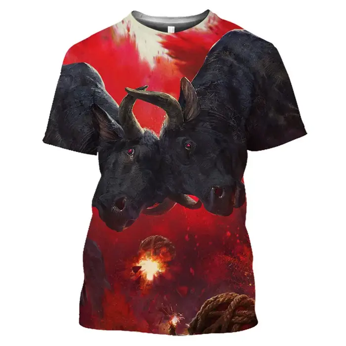 T-shirt graphique taureau d'Espagne pour hommes et femmes