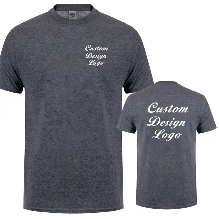 Conception personnalisée t-shirt votre propre Logo hommes t-shirts occasionnels coton à manches courtes dessus frais