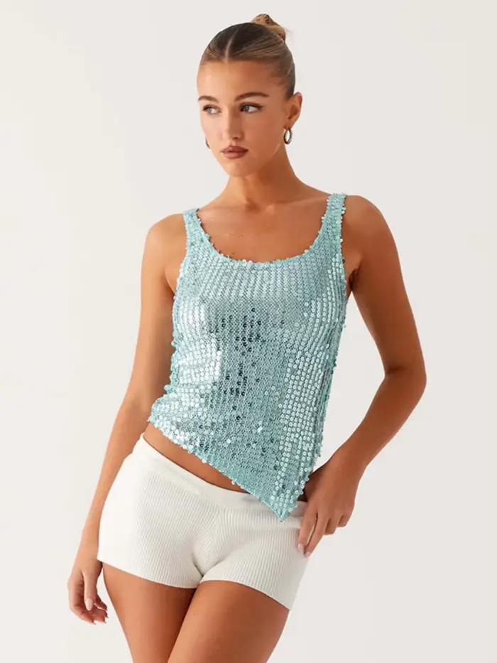 Débardeur à paillettes pour femmes