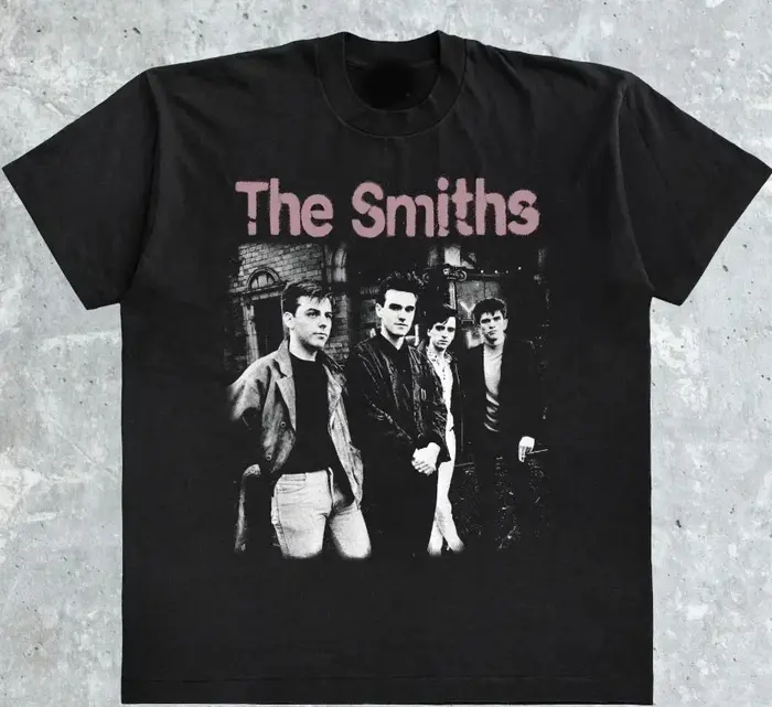 T-shirt graphique vintage classique rétro The Smiths pour femmes et hommes