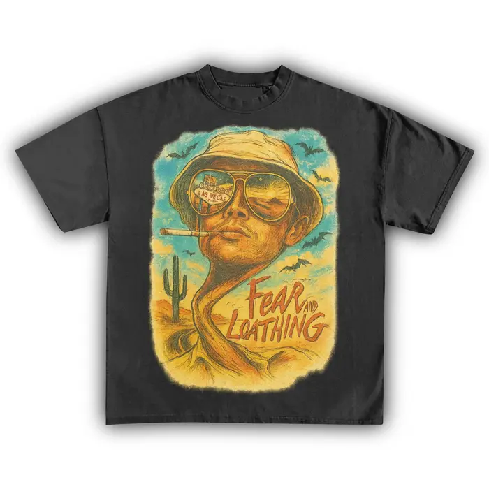 T-shirt de comédie rétro des années 90 Fear and Loathing in Las Vegas pour hommes et femmes