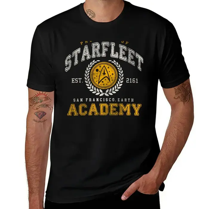 T-shirt à manches courtes pour exercices de gym, propriété de l'Académie Starfleet