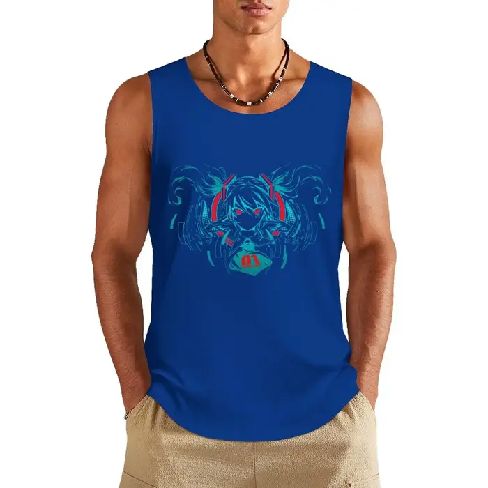 T-shirt sans manches pour homme, vêtement de sport, ata ku, diva numérique
