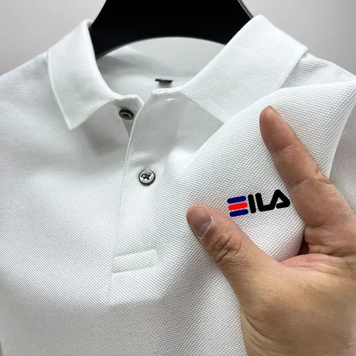 2025 été nouveau hommes revers brodé Polo et Anti boulochage