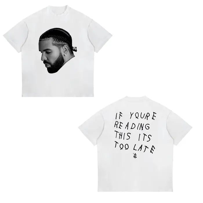 T-shirt vintage imprimé Drizzy Drake pour hommes et femmes, décontracté, en coton, à manches courtes, style hip-hop gothique, populaire, streetwear Y2K