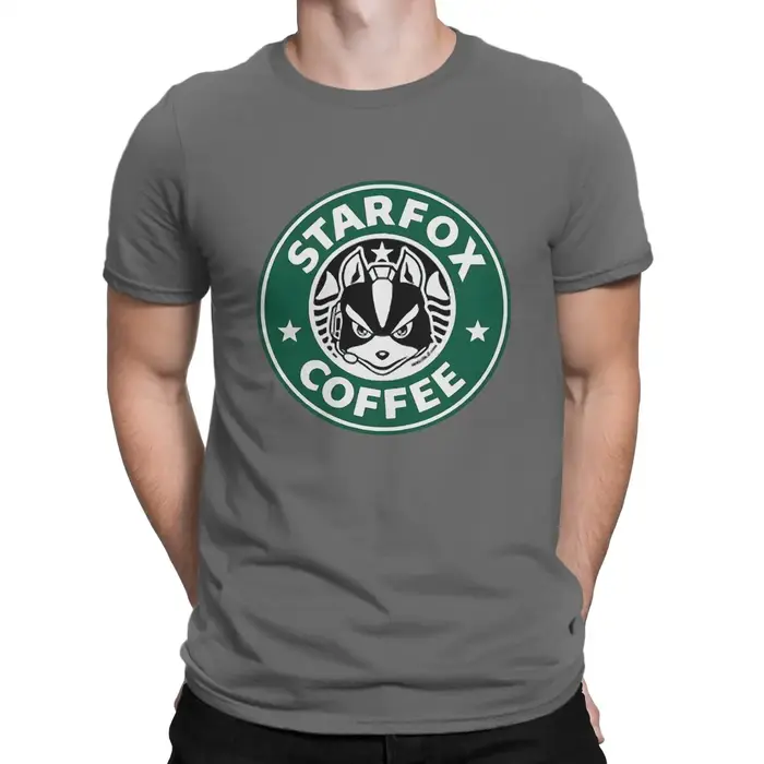 Star Fox-T-shirt à col rond pour hommes