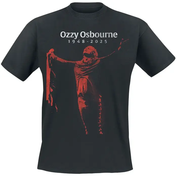 T-Shirt en coton avec image graphique de la bande Ozzy & Lemmy