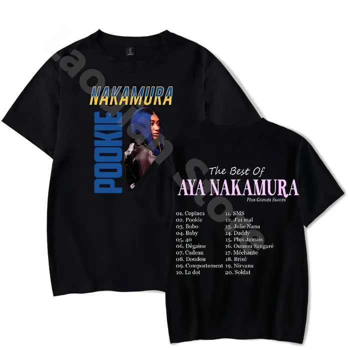 Aya Nakamura T-shirt à manches courtes pour hommes et femmes
