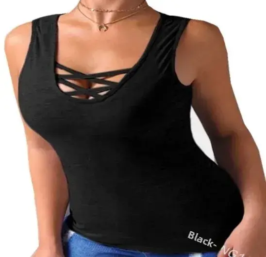 T-Shirt à Base serrée sans manches pour femmes