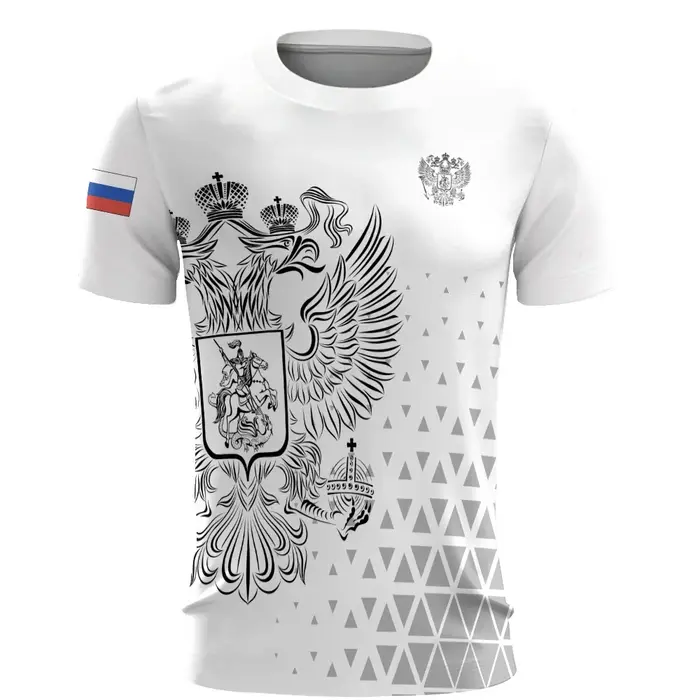 Russie hommes T-Shirts 3d drapeau russe T-Shirt à manches courtes