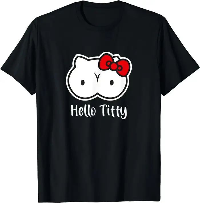 T-shirt Hello Titty Taille S-5XL
