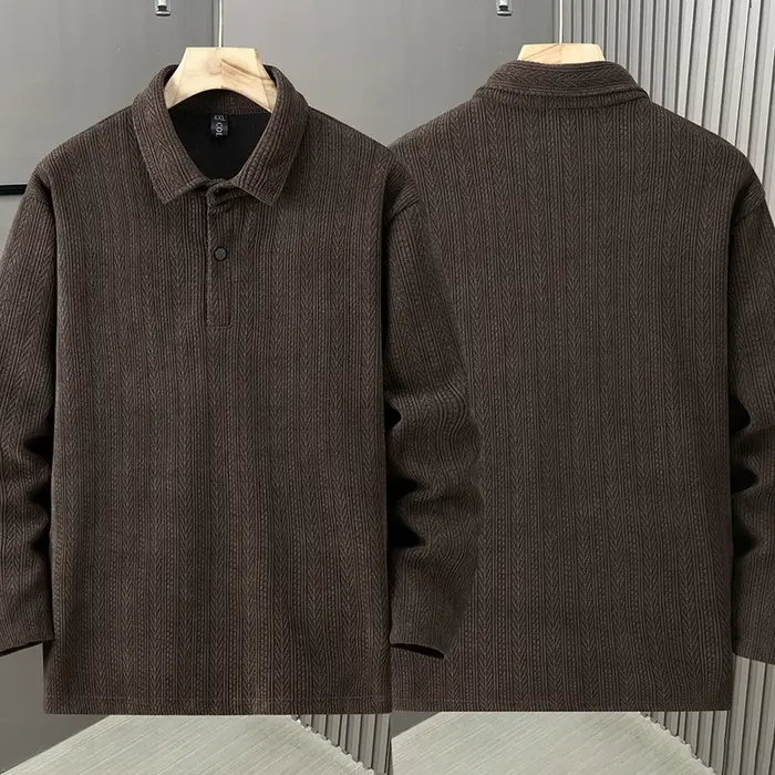 Polo à manches longues pour homme