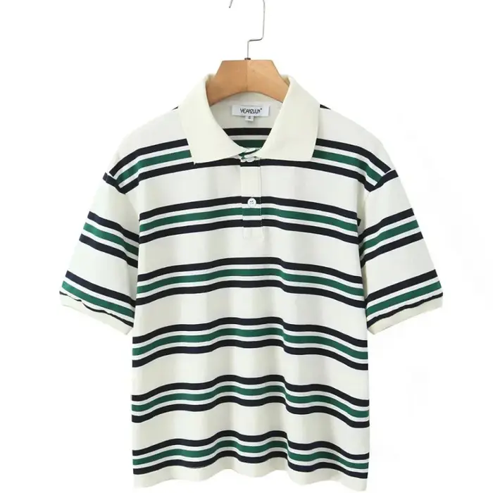 T-shirt ample à col polo