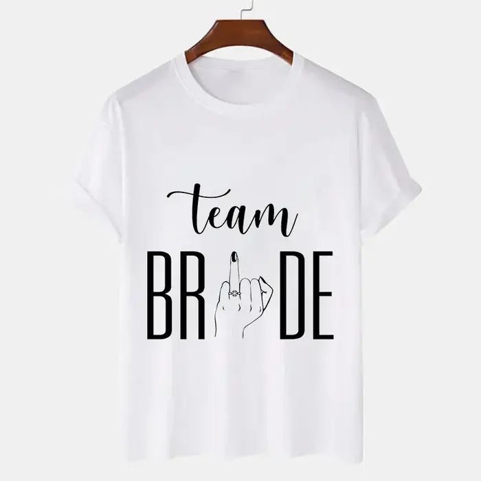 Haut d'été femme vêtements future mariée mariage Bachelorette T-shirt à manches courtes
