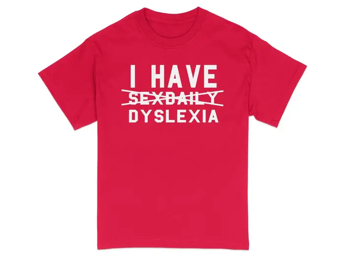 T-shirt humoristique pour la sensibilisation à la dyslexie, avec jeu de mots, T-shirt graphique, T-shirts graphiques, Streetwear rétro, T-shirt à manches courtes pour femme