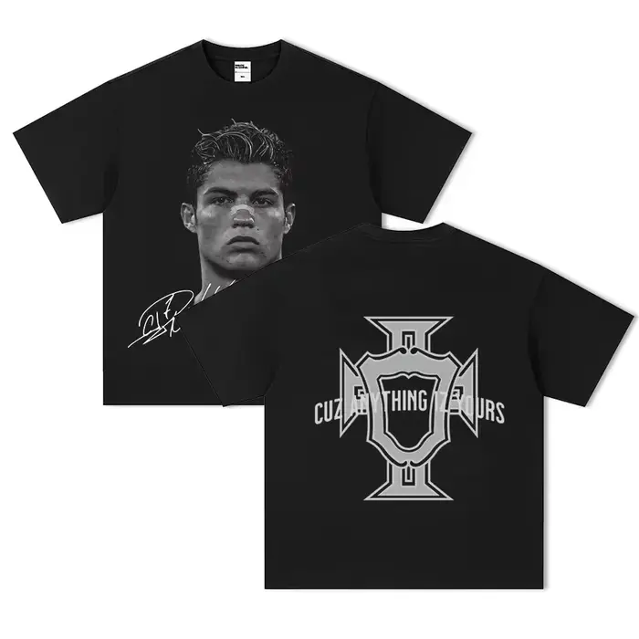 T-shirt à manches courtes imprimé Smile Star pour hommes et femmes, vêtements de football, t-shirt s