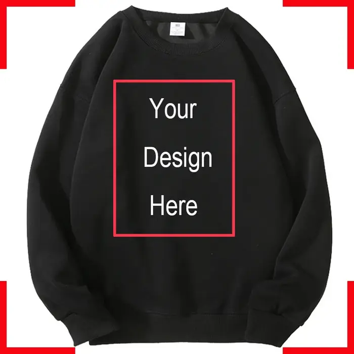 Sweat-shirt personnalisé entraînement pas cher pull votre texte ici à manches longues sweat à capuche tendance Anime