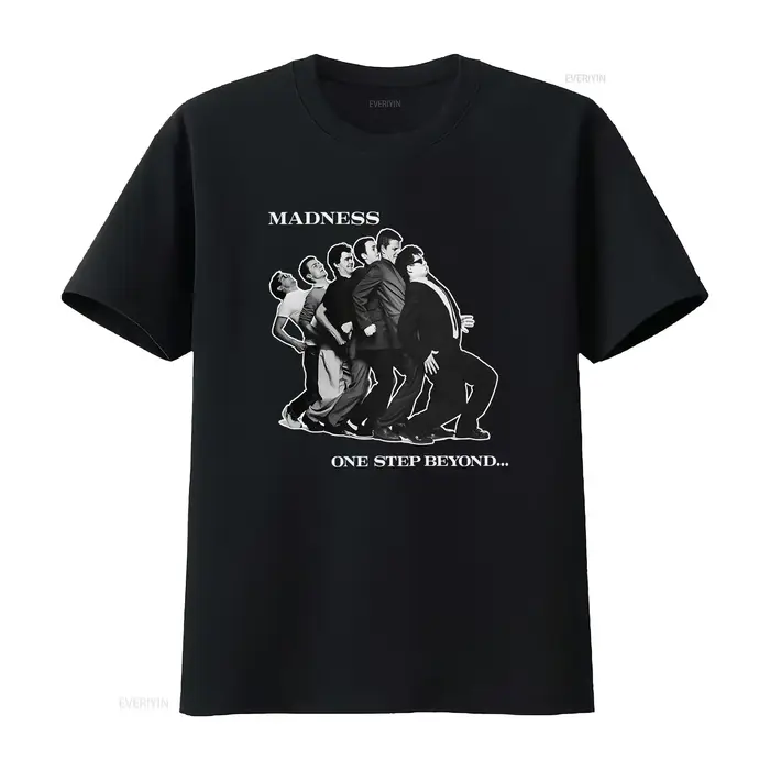 Vintage années 90 Madness Band T-shirt vintage lavé légèrement décontracté confortable homme élégant