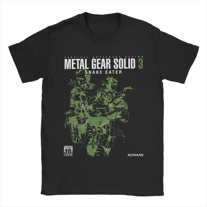 T-Shirt MGS Game Metal Gear Solid pour hommes