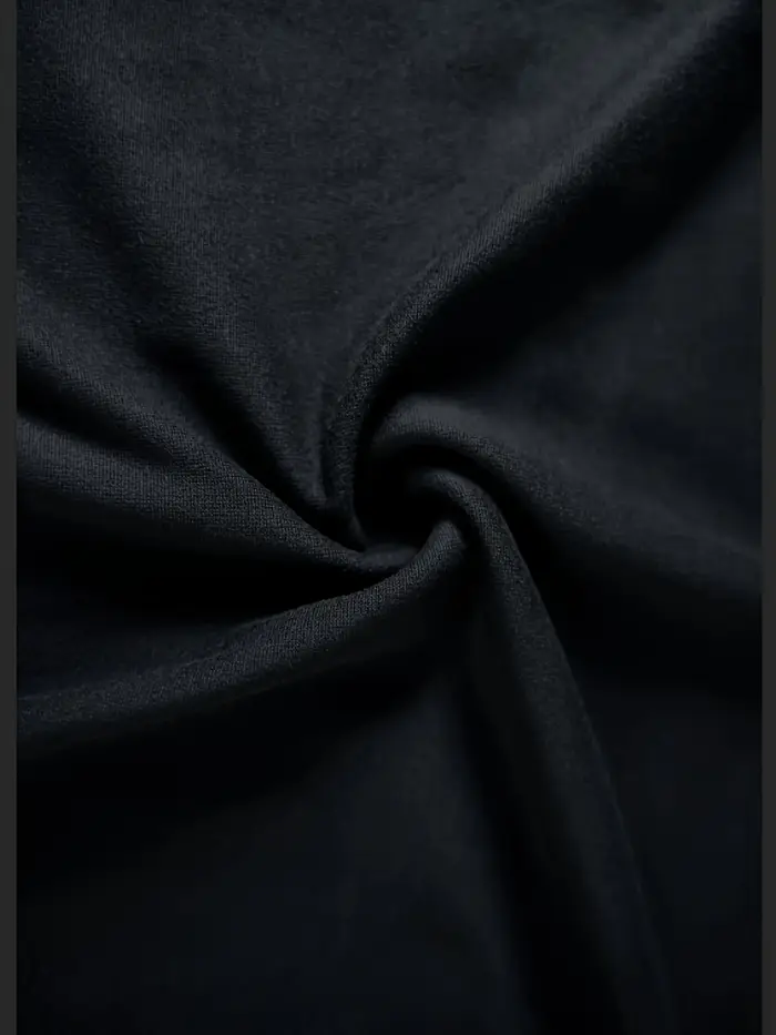 T-shirt à manches longues et col mi-haut pour hommes avec lettres imprimées