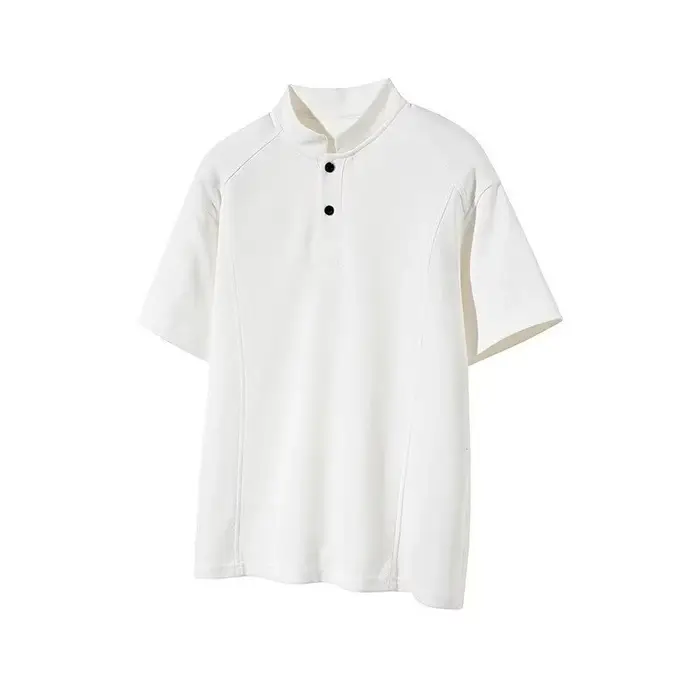 Polo à manches courtes col Henley style américain pour homme – Nouvelle collection été 2026 – T-shir