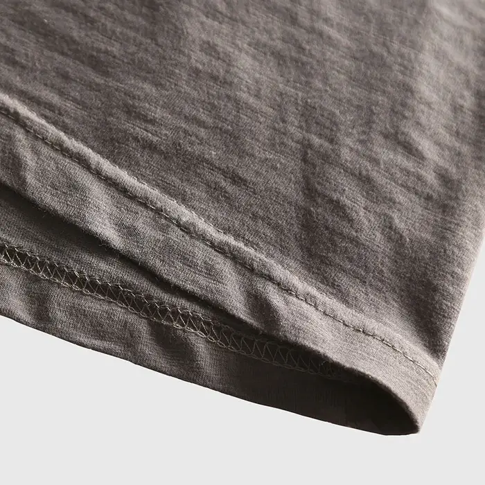 Zecmos – t-shirt à manches longues et col en V pour homme