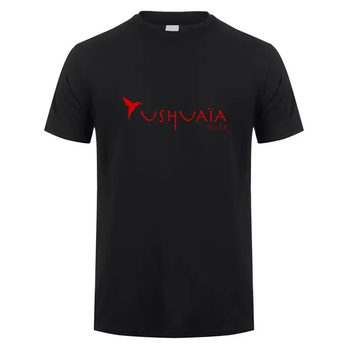 T-shirt Ushuaia Ibiza pour hommes été unisexe à manches courtes coton