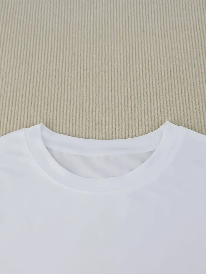 Crop top blanc pour femme avec imprimé pique noire