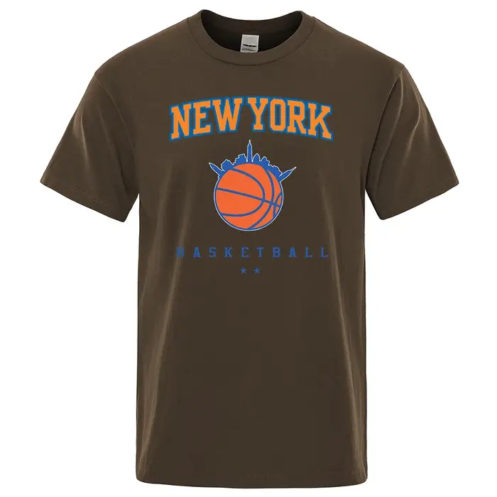 New York basket-ball personnalité rue hommes vêtements de haute qualité surdimensionné T-Shirts été respirant T-Shirt Hip Hop couverture en coton
