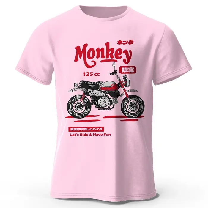 T-Shirt de croquis de moto Vintage 100% coton