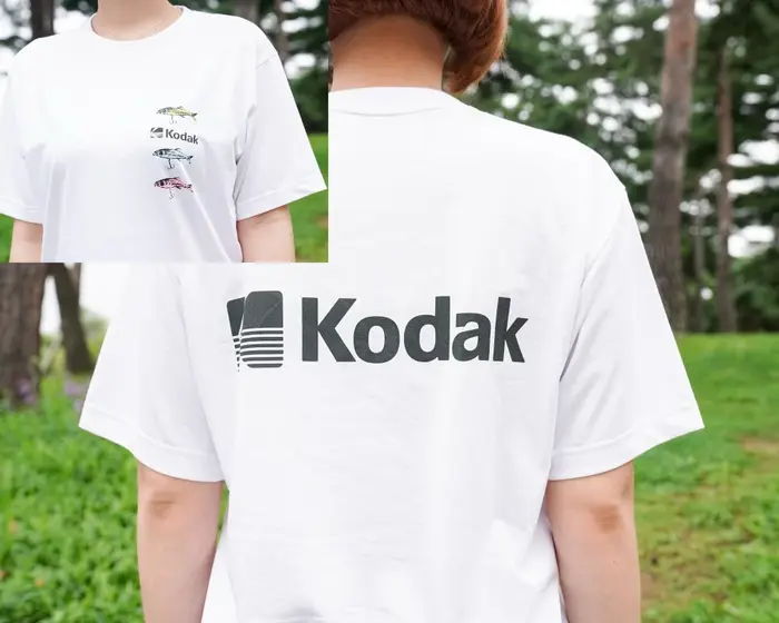 Kodak – t-shirt unisexe avec Logo rétro, en coton blanc, à manches courtes, Streetwear Vintage, vête