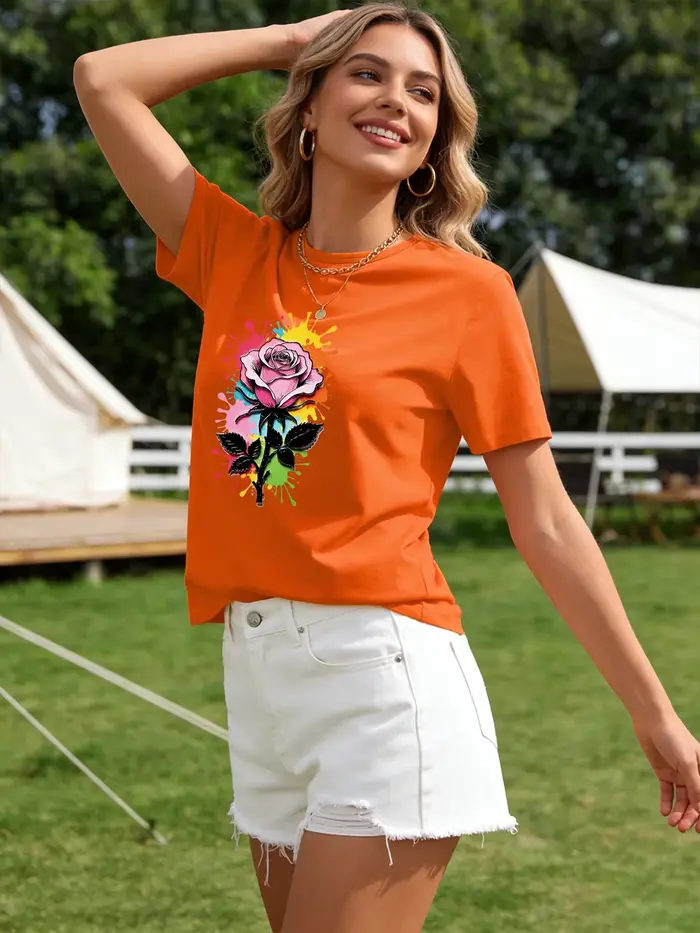 T-shirt vert pour femme