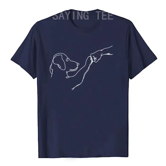 T-shirt graphique Punch Hand Dog and People