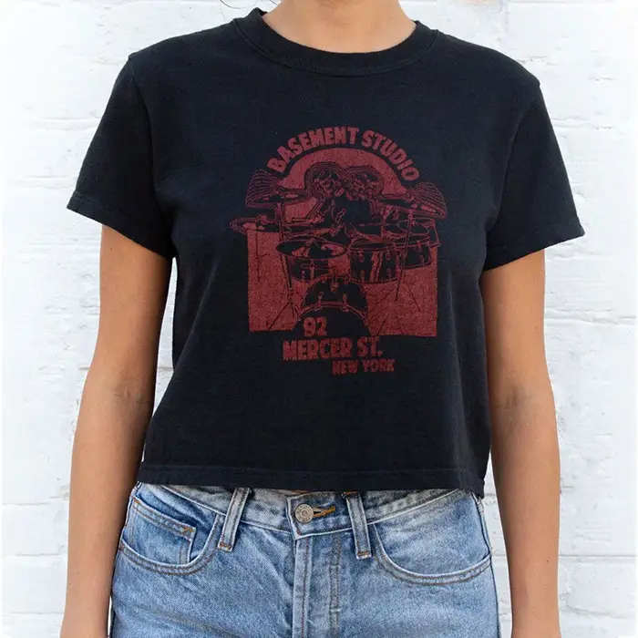 T-shirt Manches Courtes en Coton Doux pour Femme