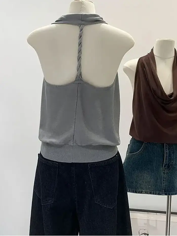 Haut d'été élégant pour femme à col bénitier